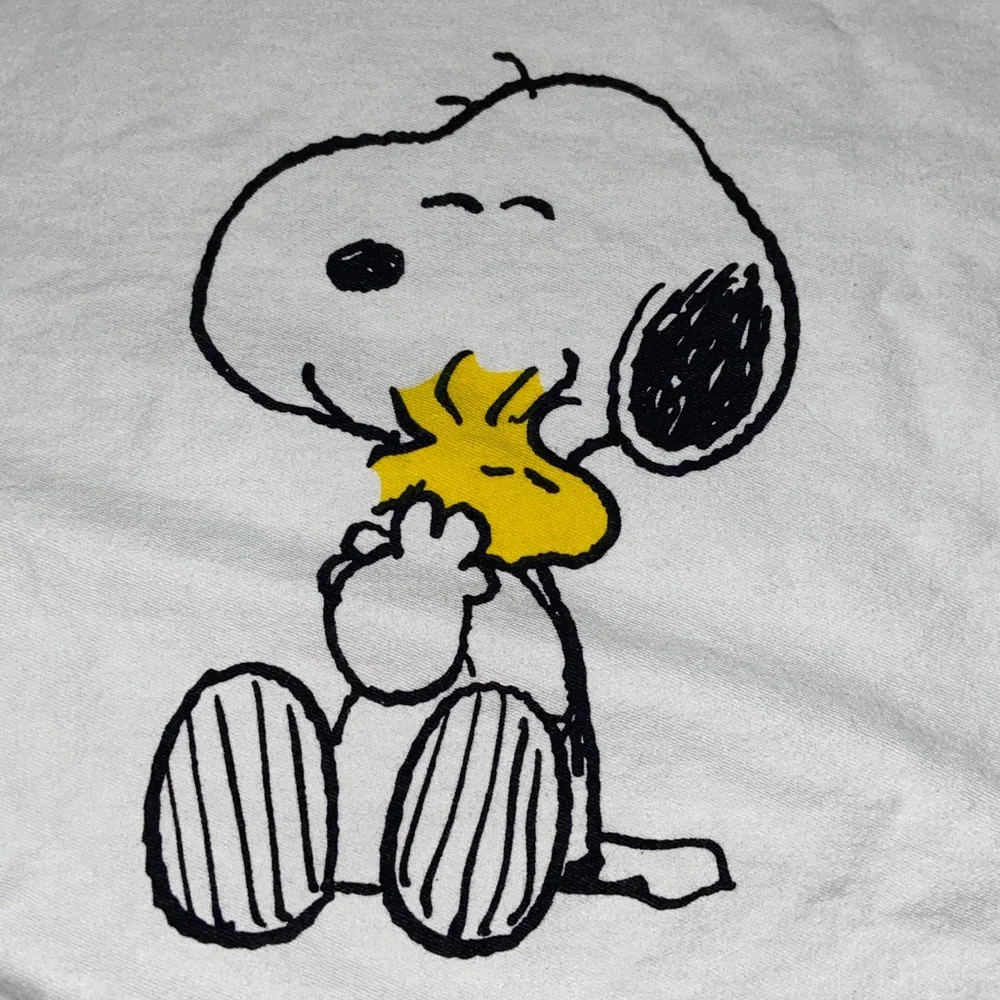 Like new Peanuts shower curtain with Snoopy and Woodstock